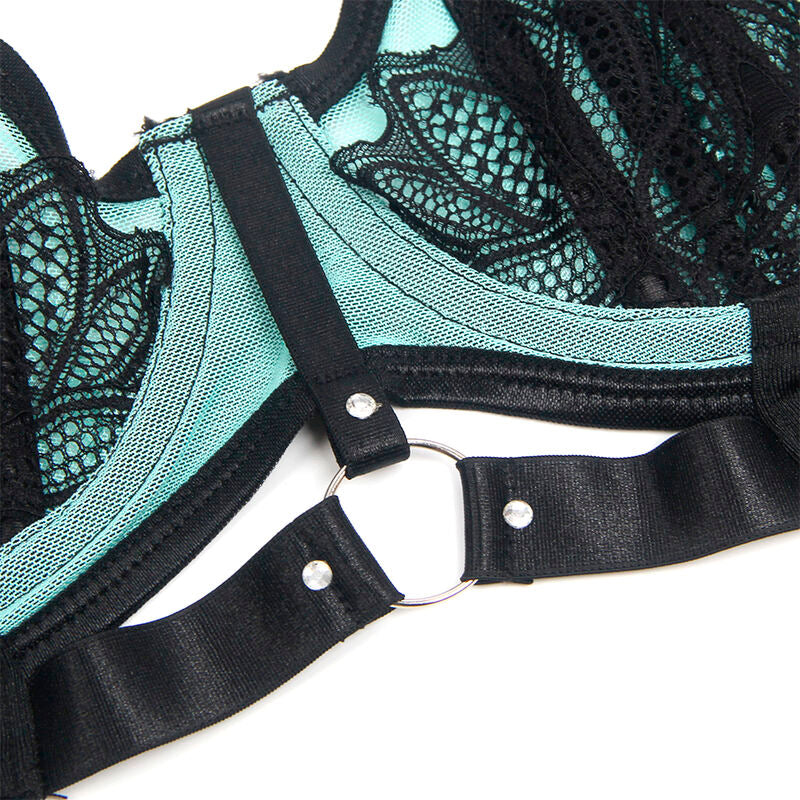 SUBBLIME Reggiseno con Cerniera in Rete Verde L/XL – Eleganza e Comfort per il Tuo Stile