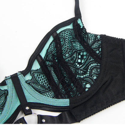 Comprar SUBBLIME Conjunto Sujetador Con Cremallera De Malla Verde L/XL – Elegancia Y Comodidad Para Tu Estilo-Noxtic