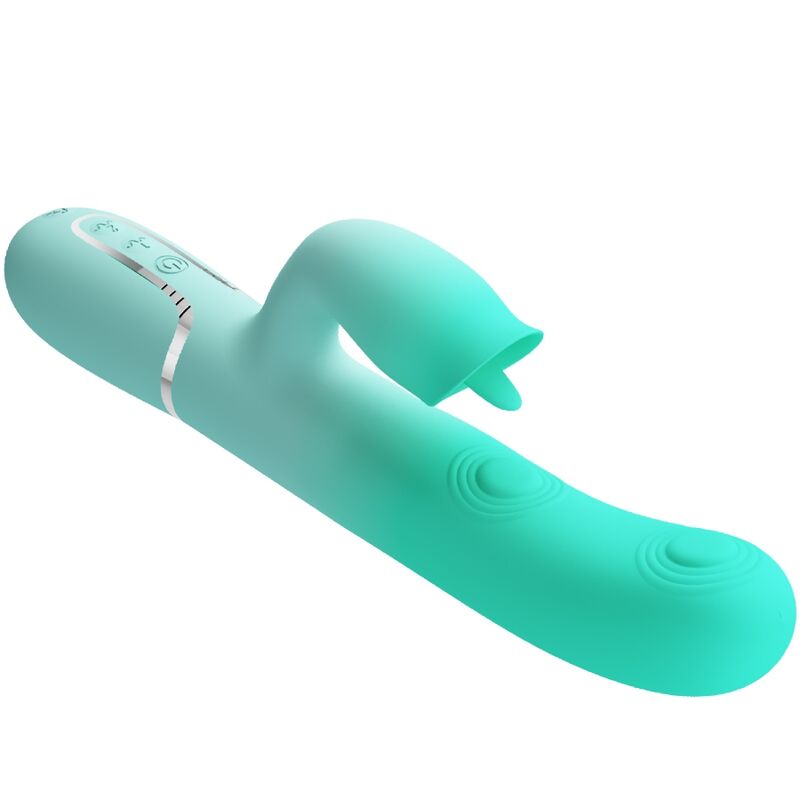 Comprar Pretty Love Gigi Vibrador Rabbit Multifunción Verde Agua – Diseño Elegante Con Funcionalidad Versátil-Noxtic