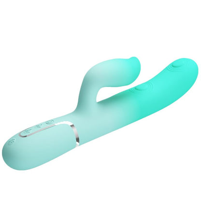 Comprar Pretty Love Gigi Vibrador Rabbit Multifunción Verde Agua – Diseño Elegante Con Funcionalidad Versátil-Noxtic