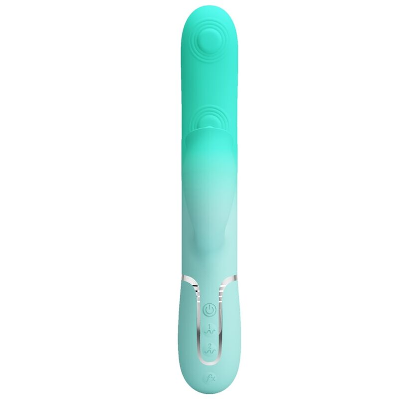 Comprar Pretty Love Gigi Vibrador Rabbit Multifunción Verde Agua – Diseño Elegante Con Funcionalidad Versátil-Noxtic