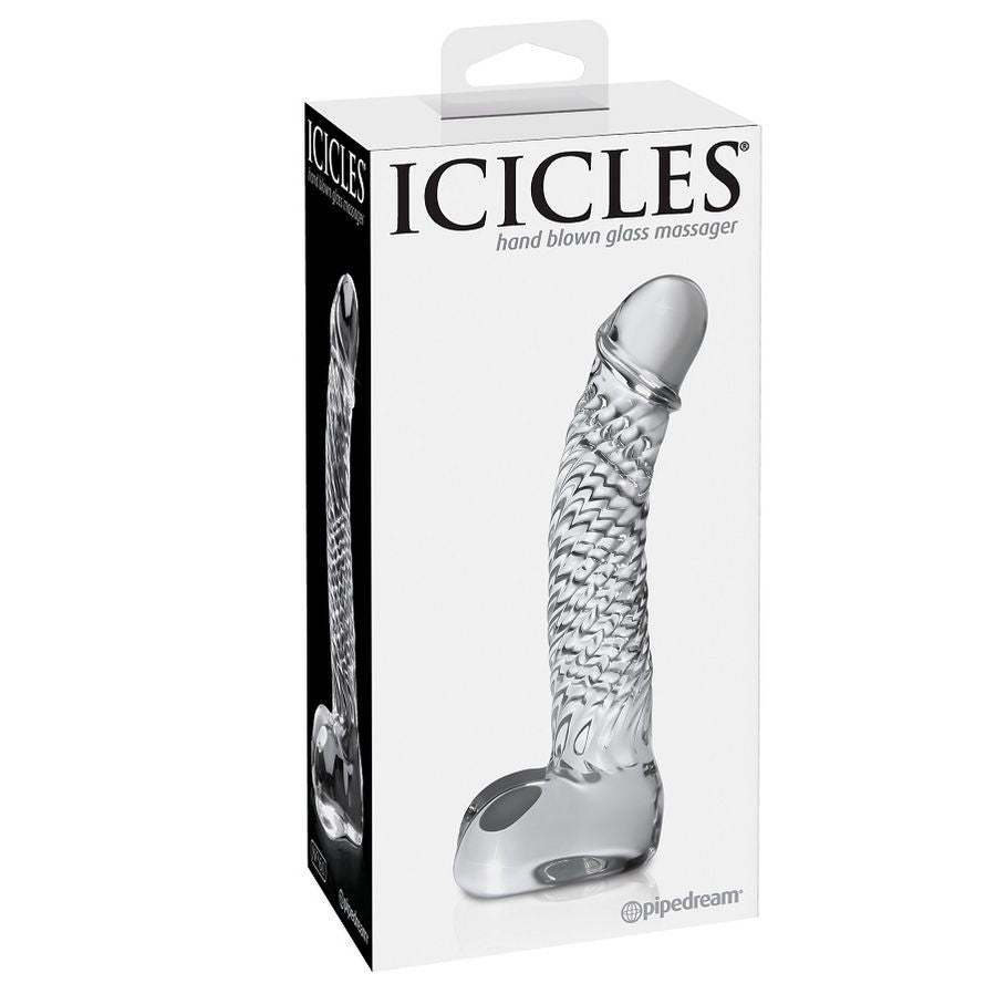 ICICLES N 61 Masajeador De Cristal – Diseño Curvado Para Estimulación Precisa