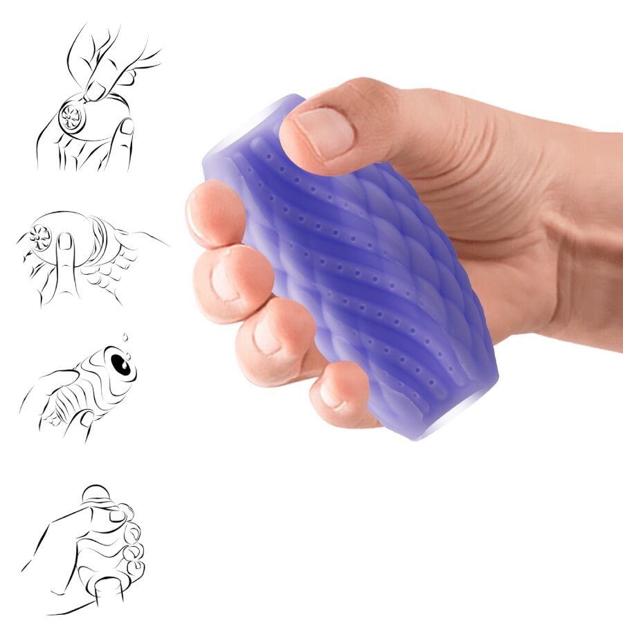 PRETTY LOVE - ATHENA EROS PURPLE SILICONE MALE MASTURBATOR