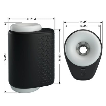 PRETTY LOVE - DJ GIRL MALE MASTURBATOR WITH VIBRATION 5 SETTINGS BLACK