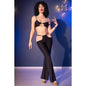 CHILIROSE - CR 4851 BLACK TOP AND LEGGINGS SET WITH GOLD ACCESSORIES