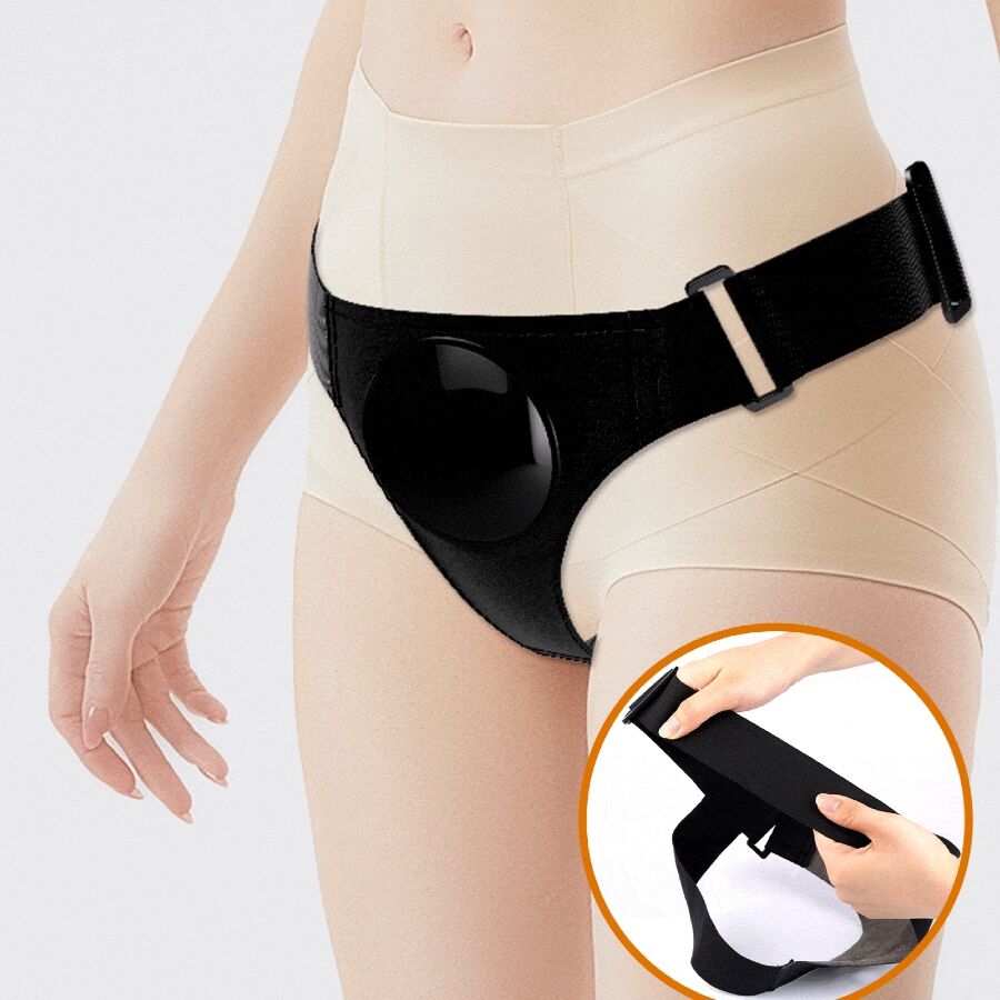 PRETTY LOVE - KYTON HARNESS UNIVERSAL BRIEFS WITH SQUIRTING DILDO 19 CM MULATO