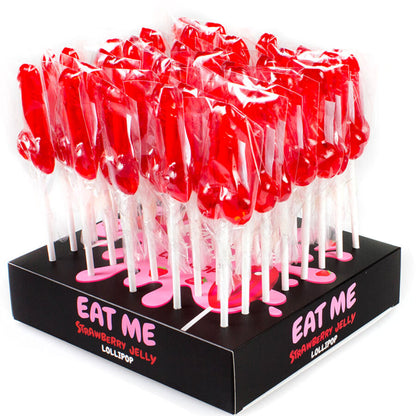 Comprar Secretplay Expositor Surtido Piruletas Fresa 40 Unidades – Dulces Divertidos Para Celebraciones Festivas-Noxtic