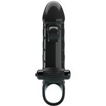 ROMANCE Funda Para Pene Con Vibración Negra – Estimulador Ergonómico Para Placer Personalizado