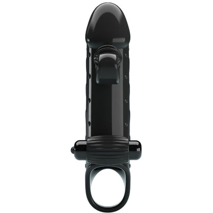 ROMANCE Funda Para Pene Con Vibración Negra – Estimulador Ergonómico Para Placer Personalizado