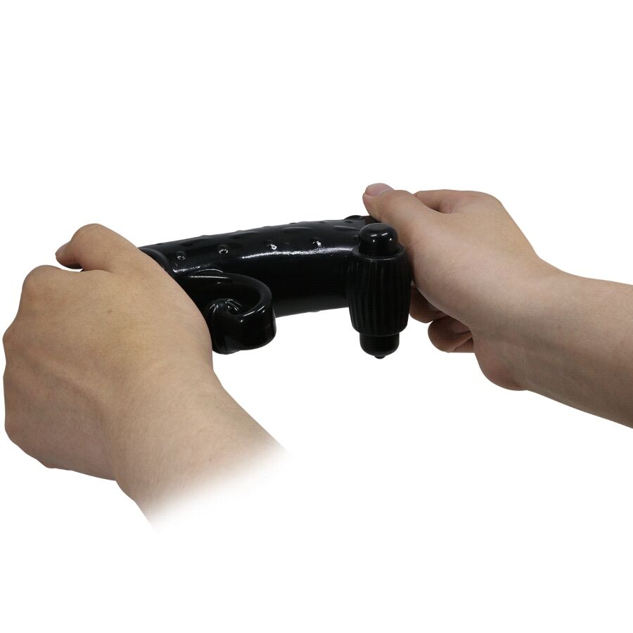 ROMANCE Funda Para Pene Con Vibración Negra – Estimulador Ergonómico Para Placer Personalizado