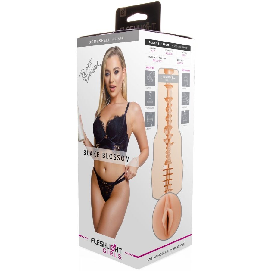 Fleshlight Blake Blossom Bombshell – Juguete Erótico Realista Para Placer Sensorial