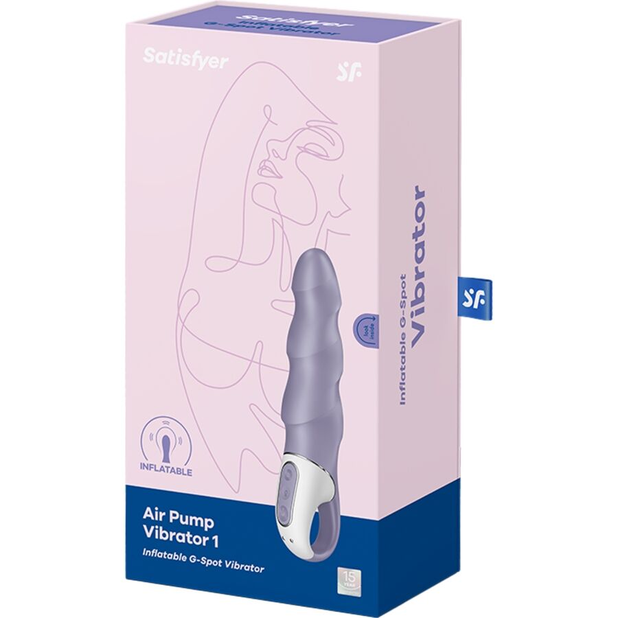 SATISFYER - AIR PUMP VIBRATOR 1 VIBRADOR G-SPOT INFLABLE MORADO