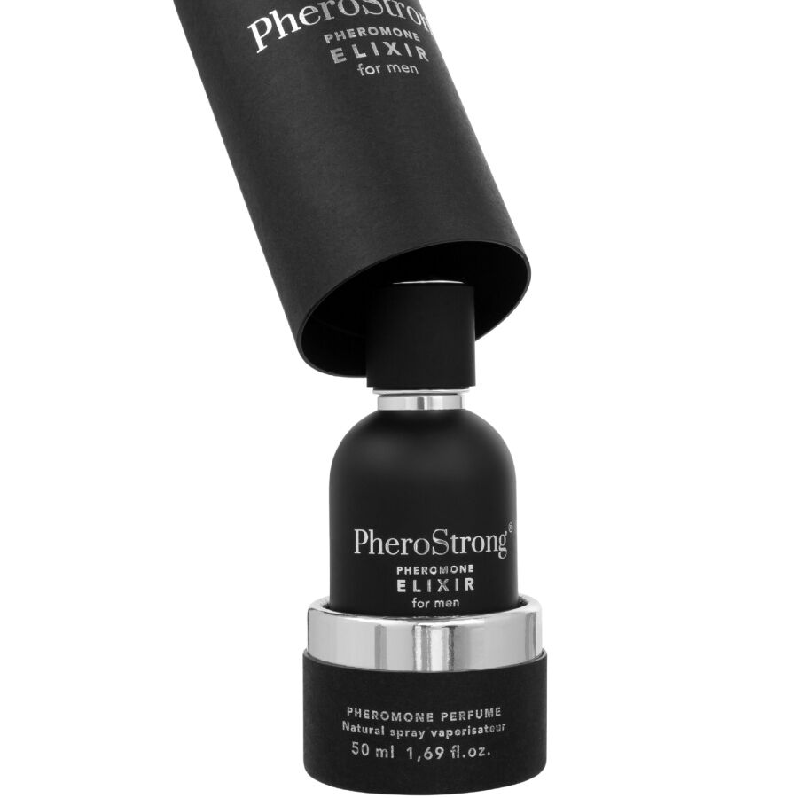 PHEROSTRONG Elixir De Feromonas Para Hombre 50 Ml – Fragancia Atractiva Para Aumentar Tu Confianza