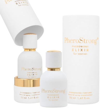 PHEROSTRONG Elisir di Feromoni per Donna 50ml – Profumo Premium per Esaltare il Tuo Fascino Naturale