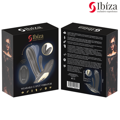 IBIZA - VIBRADOR WEARABLE CON ESTIMULACIÓN PUNTO-G Y CLÍTORIS CON CONTROL REMOTO