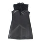 SUBBLIME - 957544 VESTIDO DE CUERO CON CUELLO DE ENCAJE NEGRO S/M