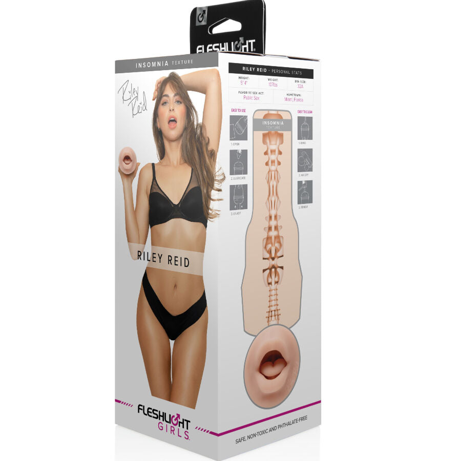 FLESHLIGHT Riley Reid Insomnia Boca – Diseño Innovador Para Placer Personalizado