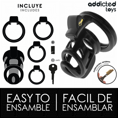 ADDICTED TOYS LOCKED - GILDEN CAGE JAULA PARA PENE DE SILICONA 8,5 CM