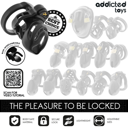 ADDICTED TOYS LOCKED - ETERNAL LOCK JAULA PARA PENE 9 CM