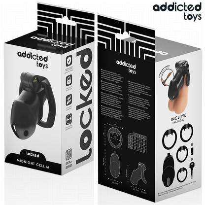 ADDICTED TOYS LOCKED - MINDNIGHT CELL JAULA PARA PENE TALLA M