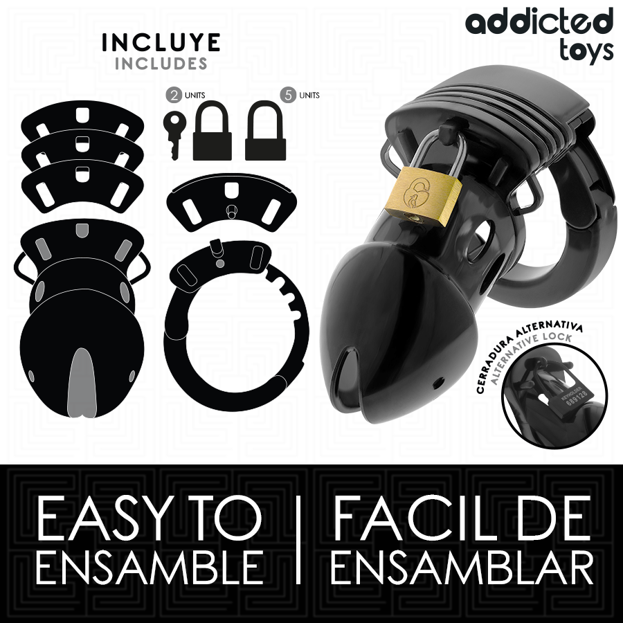 ADDICTED TOYS LOCKED - CHASTITY DEPTHS JAULA PARA PENE 7,5 CM