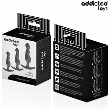 ADDICTED TOYS - SET DE 3 PLUG ANAL SILICONA MODELO 1