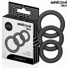 ADDICTED TOYS - SET DE ANILLOS SILICONA MODELO 1
