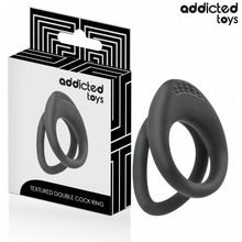 ADDICTED TOYS - ANILLO TEXTURIZADO DOBLE PARA EL PENE