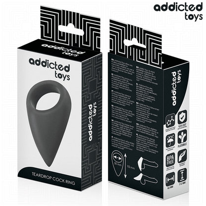 ADDICTED TOYS - ANILLO CON FORMA DE LÁGRIMA PARA EL PENE