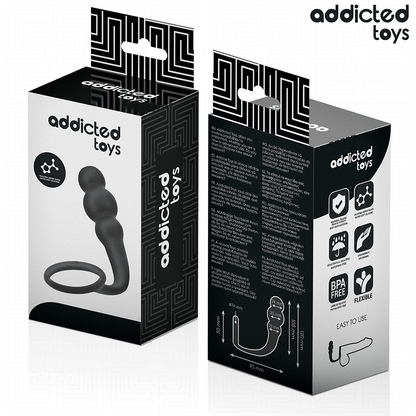 ADDICTED TOYS - PLUG ANAL CON ANILLO SILICONA MODELO 1