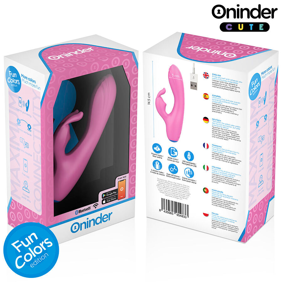 ONINDER CUTE - LOVE BUNNY VIBRADOR PUNTO G Y CLITORIS - APP MUNDIAL GRATUITA