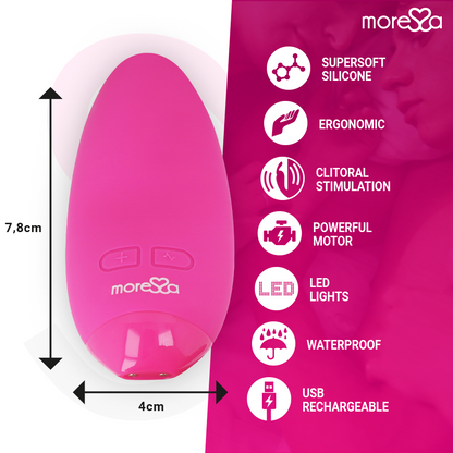 MORESSA Blossom Massaggiatore Personale Rosa – Vibratore Ricaricabile dal Design Elegante