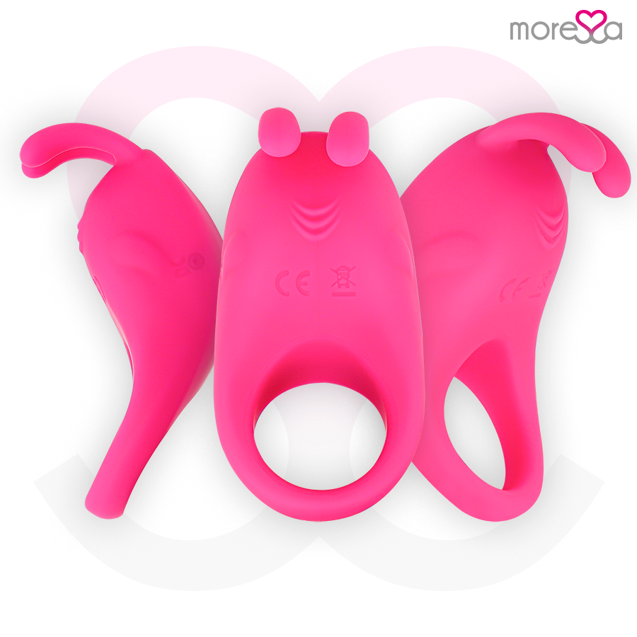 MORESSE Brad Premium Silicone Rosa – Juguete Recargable Con Diseño Innovador Para Placer Compartido