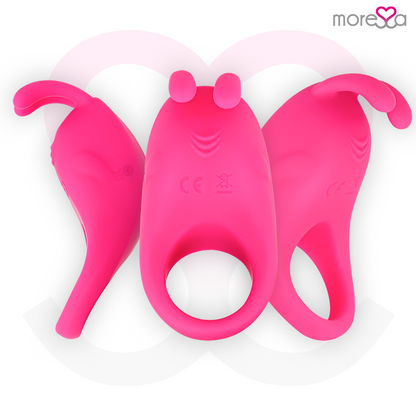 MORESSE Brad Premium Silicone Rosa – Juguete Recargable Con Diseño Innovador Para Placer Compartido