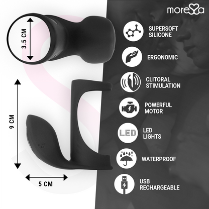 MORESSA - BRANDON POWERFUL VIBRATING RING WITH MALE THICKENING SLEEVE