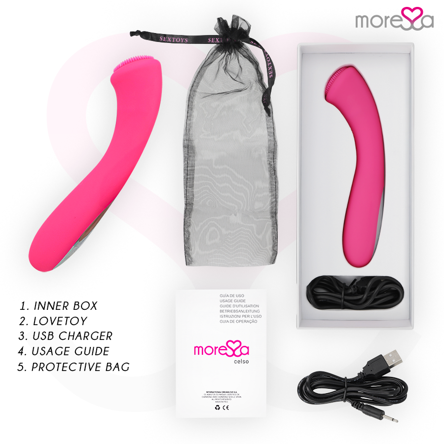MORESSA - CELSO GY POINT DUO MASSAGER RECHARGEABLE PELVIC SERUM PREMIUM SILICONE