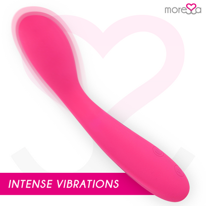 MORESSA - DRUSO MASAJEADOR DUO PUNTO G Y SUERO PELVICO PREMIUM SILICONE RECARGABLE