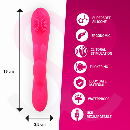 MORESSE Gino Masajeador Recargable – Vibrador De Silicona Médica Con Distribución Optimizada De Vibraciones