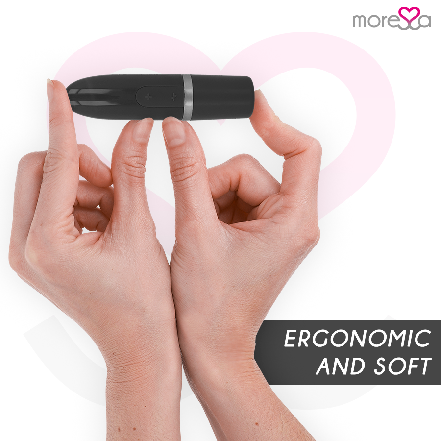 Massaggiatore da viaggio MORESSA Ivy Nero – Design elegante e discreto per il piacere intimo