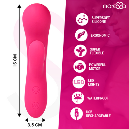 MORESSA - JERRY CLIP VIBRATING G-SPOT CLITORIS PREMIUM SILICONE RECHARGEABLE