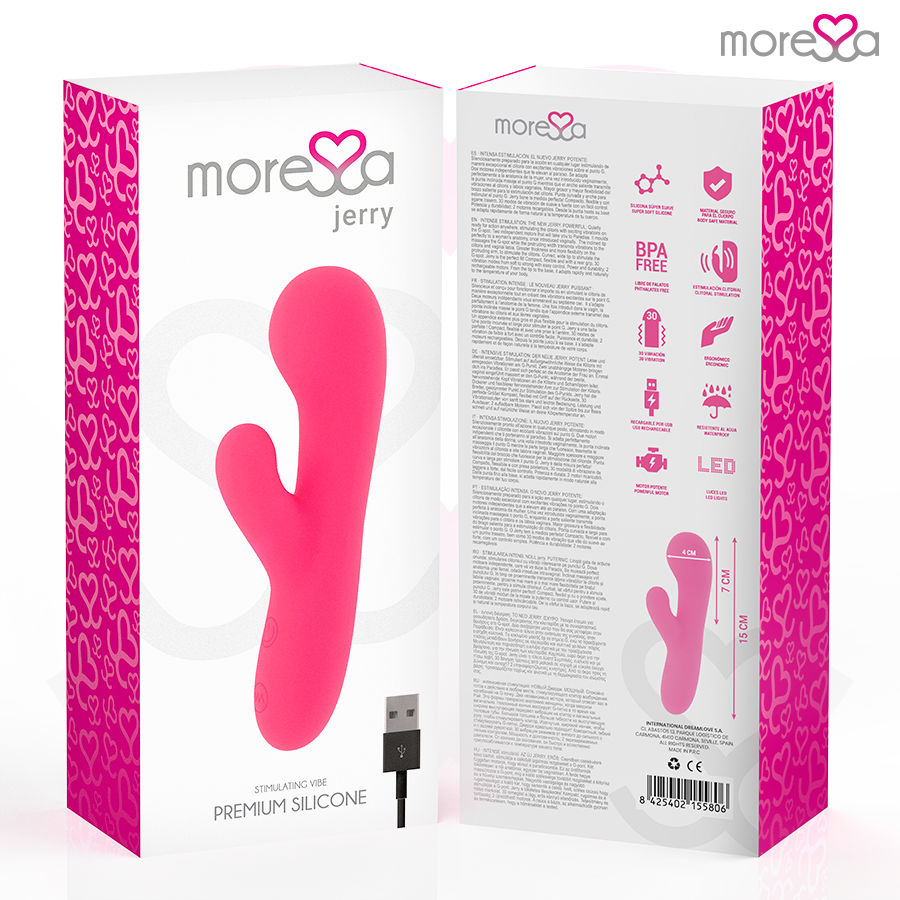 MORESSA - JERRY CLIP VIBRATING G-SPOT CLITORIS PREMIUM SILICONE RECHARGEABLE