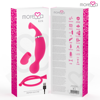 MORESSA - KIRK DUO SUCTION + MULTI-FUNCTION MASSAGER PREMIUM SILICONE RECHARGEABLE