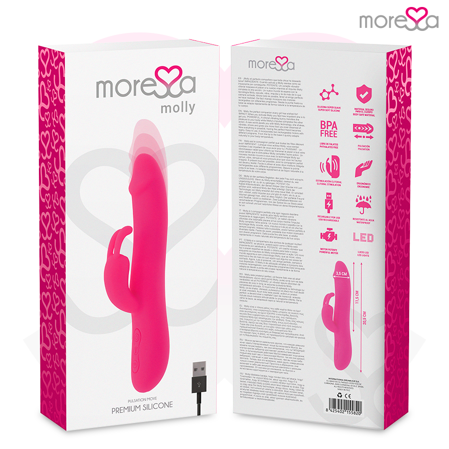 MORESSA - MOLLY UP&amp;DOWN IMPELLER AND POWERFUL VIBRATION PREMIUM SILICONE RECHARGEABLE