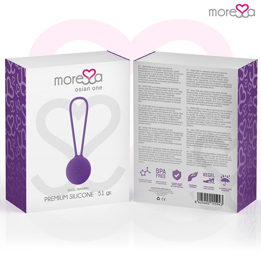 MORESSA - OSIAN ONE PELVIC FLOOR TRAINING 51g PREMIUM LILAC SILICONE