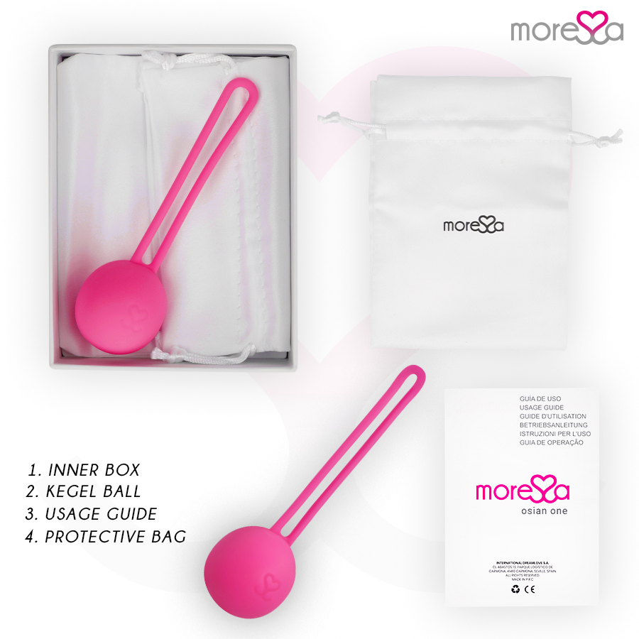 MORESSA - OSIAN ONE PELVIC FLOOR TRAINING 51g PREMIUM PINK SILICONE