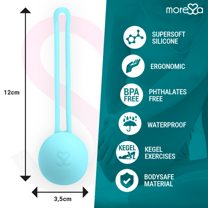 MORESSA - OSIAN ONE PELVIC FLOOR TRAINING 51g PREMIUM SILICONE TURQUOISE