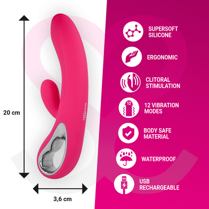 MORESSA - TROY PREMIUM SILICONE RECHARGEABLE CLITORIS G-SPOT MASSAGER