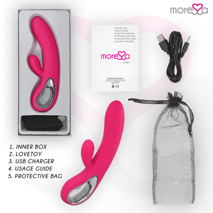 MORESSA - TROY PREMIUM SILICONE RECHARGEABLE CLITORIS G-SPOT MASSAGER