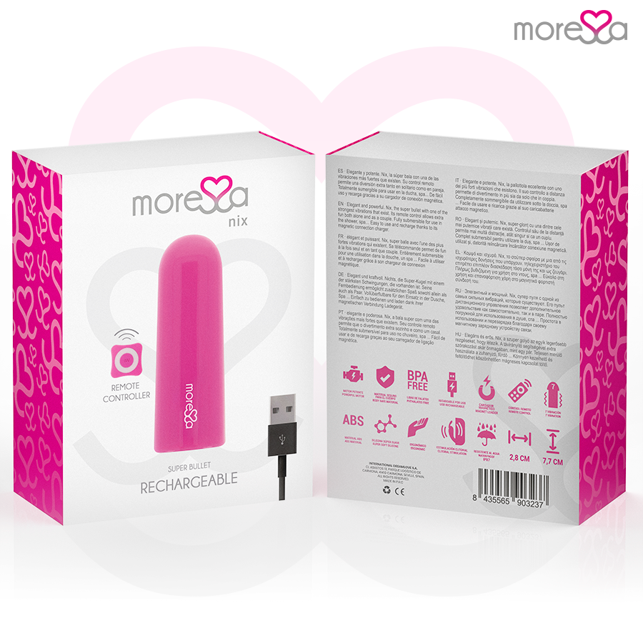 MORESSA - NIX POWERFUL MULTI-GAME VIBRATOR REMOTE CONTROL PINK