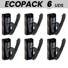 ECOPACKS 6 UDS - IBIZA VIBRADOR Y ESTIMULADOR DE CLÍTORIS CON EFECTO MORDEDOR Y ROTACIÓN